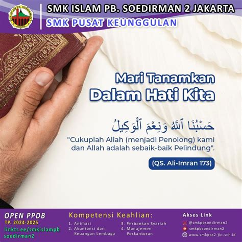 Taushiyah Sekolah Pusat Keunggulan Smk Islam Pb Soedirman