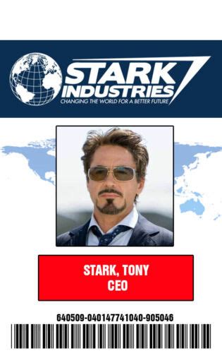 Stark Industries Tony Stark Badge Ebay