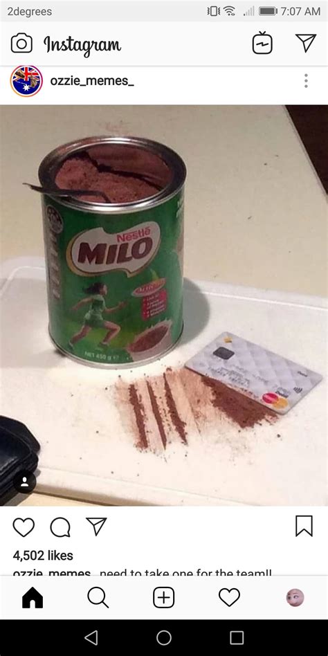 Love my daily dose of milo : r/AusMemes