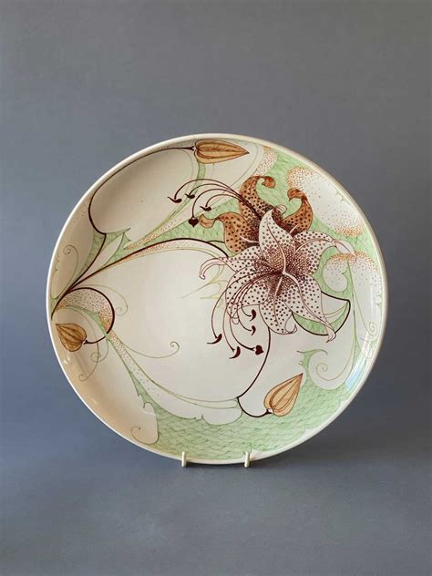 Gouda Wandbord Orchidee Cm Art Nouveau Plateel