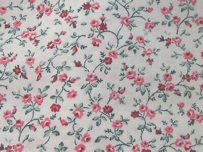 Peter Pan Calico Floral Pink Rose Cotton Fabric BTHY Half Yard Cut EBay