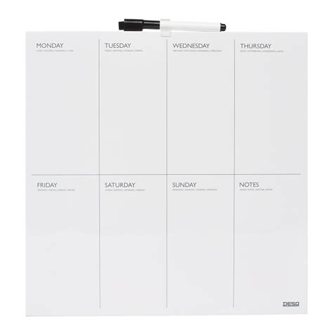 Whiteboard Weekplanner Van Desq Voordelige Weekplanners