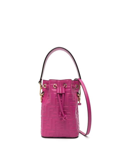 Fendi Mon Tresor Mini Leather Bucket Bag Fendi