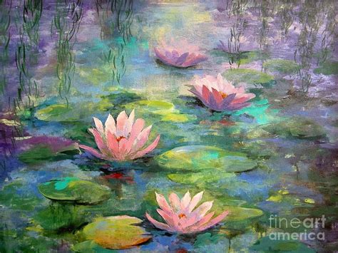 Water Lily Paintings Monet - Mural Wall