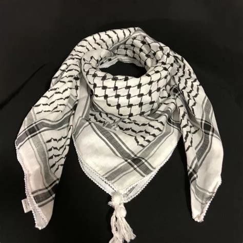 Cotton Keffiyeh Shemagh Original Palestine Like Arab Scarf Kufiya