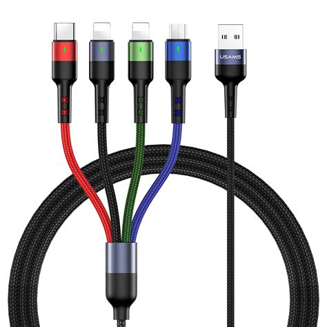 Multi Charging Cable Yousams Pack Ft In Nylon Braided Multiple