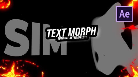 TUTORIAL Morph Animation Em Textos After Effects YouTube