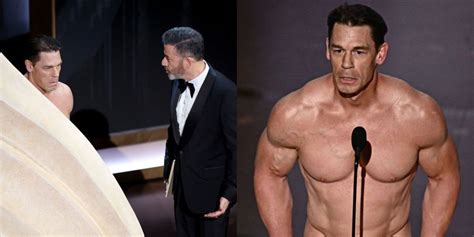 John Cena Appears Naked On Stage At The Oscars