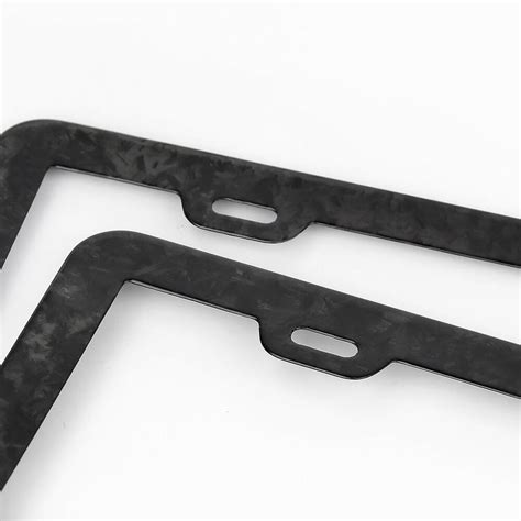 Monocarbon Luxury Forged Carbon Fiber License Plate Frame Free Shipping