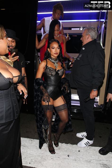 Karrueche Tran Sexy Seen Flaunting Her Hot Legs And Ass At Poppy In Los Angeles Aznude