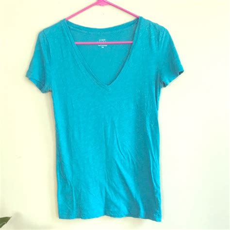 J Crew Tops J Crew Vintage Cotton V Neck Tshirt Poshmark