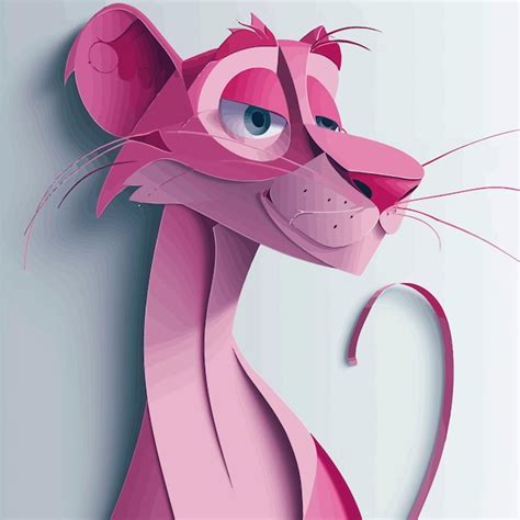 Premium Vector Pinkpanthercartoonvector