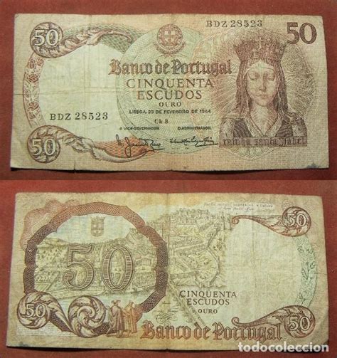 Billete De Portugal 50 Escudos 1964 Comprar Billetes Internacionales