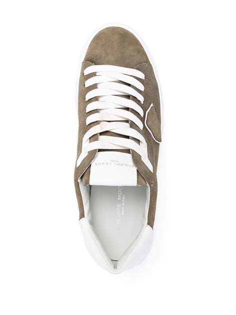 Philippe Model Paris Two Tone Low Top Sneakers Farfetch