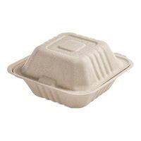 Fineline St Conserveware Square Bagasse Take Out Tray Case