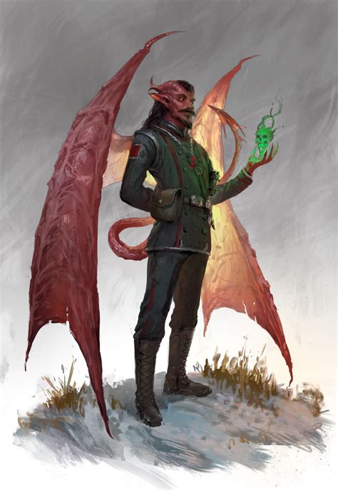 Oc Tiefling Necromancer Rdnd