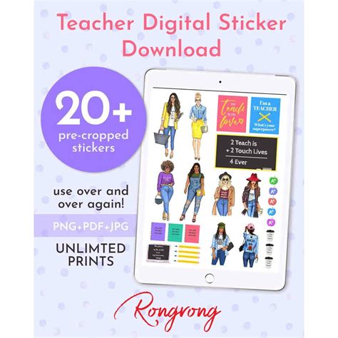 Teacher Digital Planner Stickers Stickers For Goodnotes And