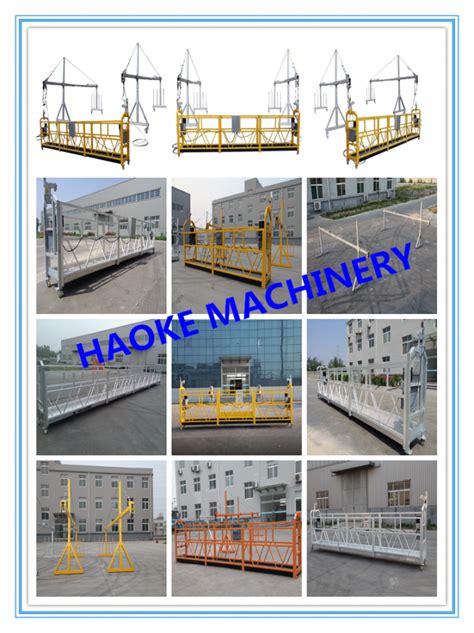 Zlp Series Painted Aluminum Suspended Scaffolding Platform Lifting