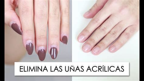 Como quitar uñas de gel acrílicas en casa paso a paso Esbatt YouTube