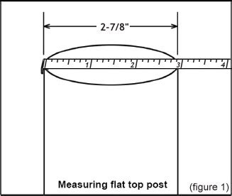 measure post diameter