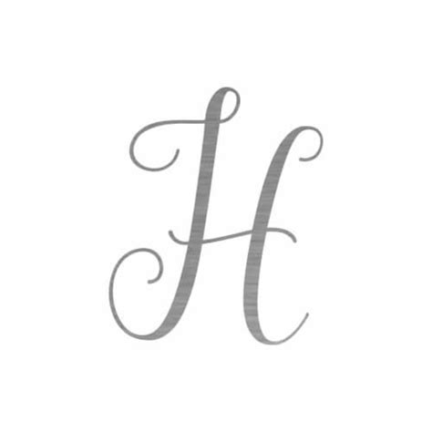 Precision Metal Art INITIAL H 36SS 36 In Initial Monogram Letter H