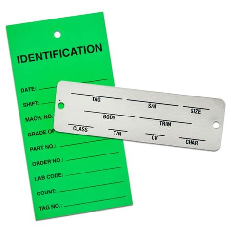 Identification Tags Custom Made To Your Specs Quality Name Plate