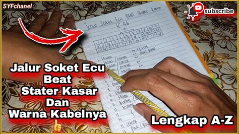 Jalur Soket Ecu Beat Stater Kasar Dengan Kode Ecu K46 YouTube