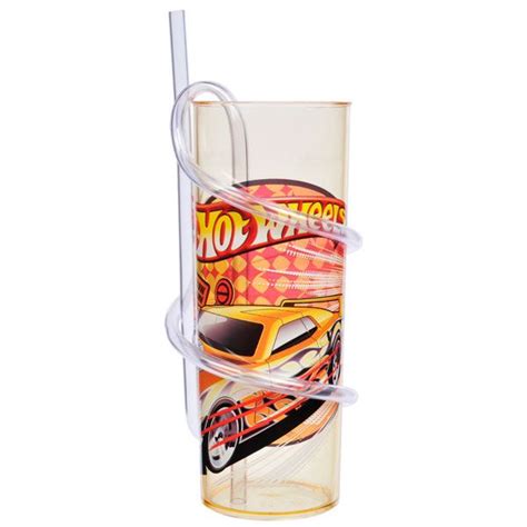 Copo Canudo Externo HOT WHEELS 80612 8 Loja De Lamara