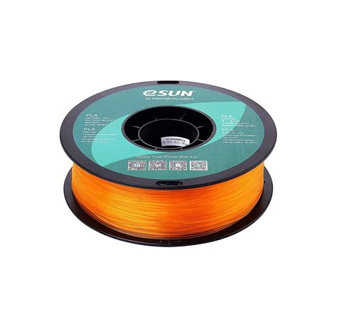 Buy ESun PLA Filament Glass Orange Online At Robu In