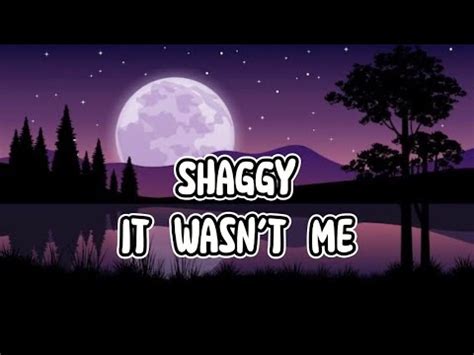 It Wasn T Me Shaggy Lyrics Video Youtube