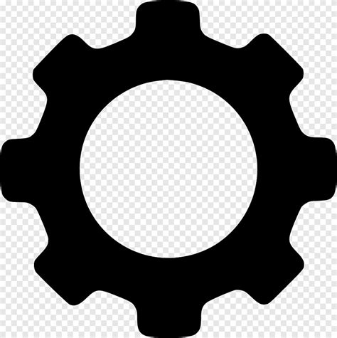 Computer Icons Sprocket Gears Mover Black And White Png Pngegg