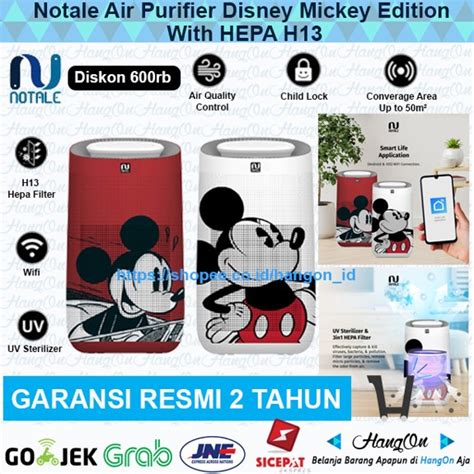 Jual Notale Air Purifier Disney Mickey Edition With HEPA H13 UV