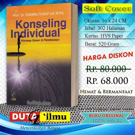 Jual KONSELING INDIVIDUAL Konsep Dasar Pendekatan Di Lapak Duta Ilmu