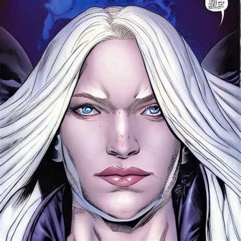 Portrait Of Emma Frost A Beautiful Woman In Her 30s Stable