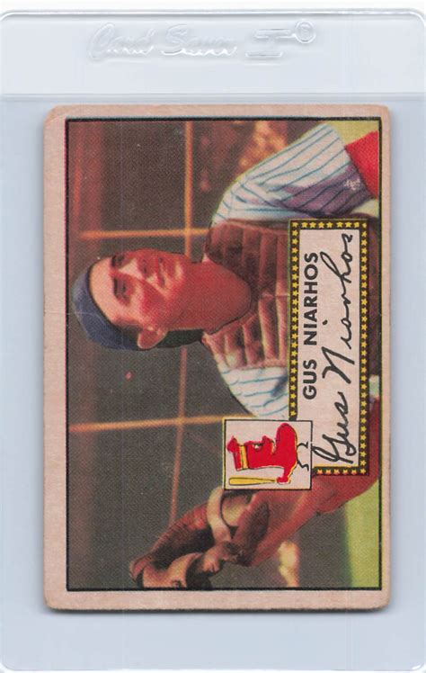 1952 Topps 121 Gus Niarhos Red Sox Fair DA2616 EBay