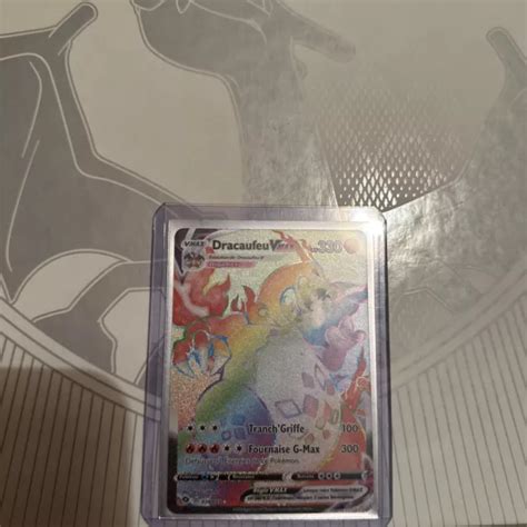 CARTE POKÉMON DRACAUFEU VMAX FA 074 073 E B La Voie du Maître FR Neuf