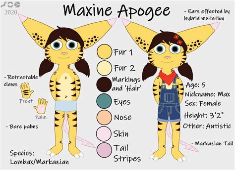 Maxine Apogee Character Sheet Fankid By Ratchetxclankforever On