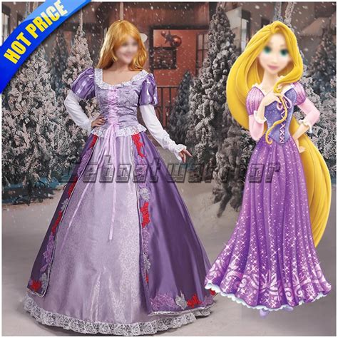 Movie Tangled Cosplay Rapunzel Costume Princess Rapunzel Dress For