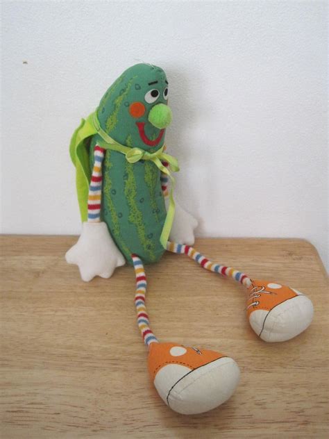 Vintage 80s Super Pickle Plush Toy Rare