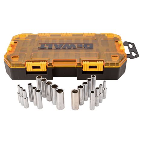 20 Piece 1/4 in Drive Deep Combination Socket Set | DEWALT