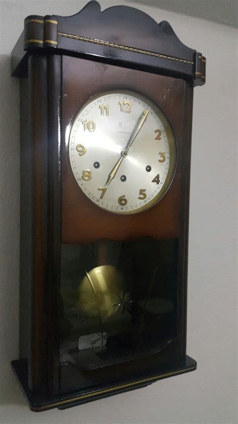 1955 Junghans Antique Wall Clocks Wood Clock Design Vintage Clock