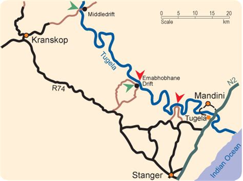 Tugela River Map