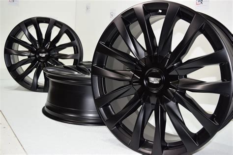 22″ Cadillac Escalade Platinum Black Factory OEM ORIGINAL wheels rims ...