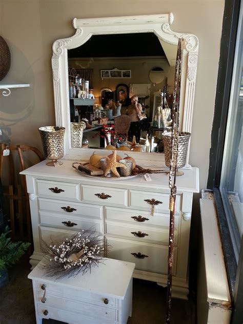 Beautiful white dresser with mirror. dwellantiques.com | White dresser ...