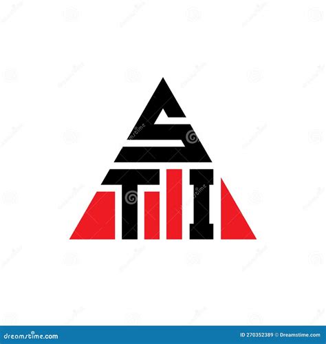 Sti Triangle Letter Logo Design With Triangle Shape Sti Triangle Logo