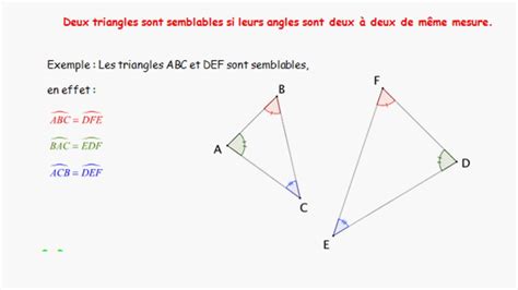 Triangles Semblables Youtube