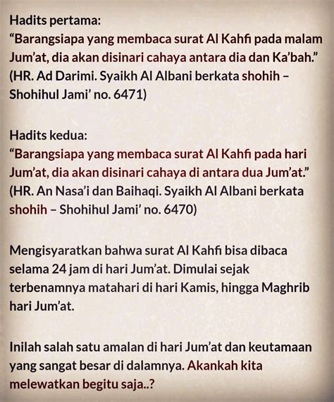 Keutamaan Surat Al Kahfi Keutamaan Membaca Surat Al Kahfi Setiap Porn