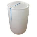 Earthminded Gal Blue Plastic Drum Diy Rain Barrel Bundle With