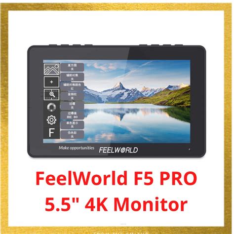 FeelWorld F5 Pro 5 5 V2 4K HDMI IPS Touchscreen Monitor Computers