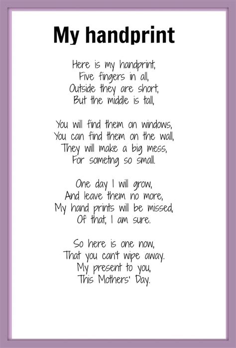 Mothers’ Day poems | Mothers day poems, Mothers day crafts for kids ...